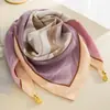 Bufanda Cuadrada Cálida de Nuevo Estilo 2024 con Hebilla Magnética, Bufanda Triangular de Seda, Bufanda de Algodón para Mujer, Bufanda Elegante para Cuello para Primavera, Otoño e Invierno, Versátil y Elegante