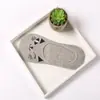 Meias Femininas Invisíveis, Meias Esportivas Femininas de Silicone Antiderrapante Baixo Corte, Meias Tipo Barco, Respiráveis e Versáteis com Estampa de Desenho para Primavera e Verão