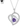 Knn-1078 Collar de Alta Gama con Forma de Corazón para Mujer, Joyería Transfronteriza con Diseño Único, Cadena para Clavícula de Corazón de Amor