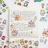 Adesivos fofos de desenho animado para crianças, adesivos criativos de panda, pintura com adesivos, faça você mesmo, adesivos decorativos à prova d'água, manual para estudantes, atacado.
