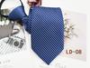 Corbata con cremallera para hombre, formal, de negocios, de 8 cm, fácil de tirar, sin corbata, con rayas rojas y negras.