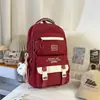 Mochila Nueva con Bloques de Color Frescos y Elegantes, Alto Atractivo Estético, Gran Capacidad, Mochila Escolar Duradera para Hombres y Mujeres, Mochila de Moda y Genial