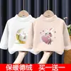 Camiseta Térmica Base para Niña, Nueva Camiseta de Manga Larga para Niños de Otoño e Invierno, Elegante Camiseta Interior Base para Bebé con Cuello Semi-Alto