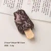 Accesorios de Resina DIY de Dibujos Animados, Pegamento de Crema Helada Batido, Pinzas para el Cabello, Fundas de Teléfono, Hebillas de Zapatos, Llaveros, Colgantes