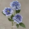 Flores Artificiais Azuis para Casamento Flores Falsas de Teto Decoração de Casamento Parede de Flores Arranjo de Flores de Chão para Casamento Materiais para Arranjo de Flores de Seda