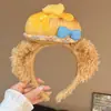 Linda Diadema de Peluche para Mujer, Nuevo Estilo de Dibujos Animados 2026, Adorable Pinza de Pelo Diadema, Accesorio para Fotos de Viaje, Versátil