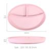 Conjunto de Talheres Personalizados com Logo para Alimentação Fábrica Mãe e Bebê Conjunto Tigela de Silicone com Ventosa Prato de Jantar Dividido Tigela para Suplementação Infantil