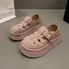 Sandálias Romanas Fechadas de Dupla Utilização para Mulheres, Uso Externo de Verão, Novo Modelo Atacado, Sapatos Plataforma Slip-On Birkenstock com Solado Grosso