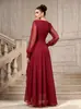 Vestido de noche para mujer, de gasa, cuello en V, cintura ajustada, manga larga, estilo transfronterizo europeo y americano, 2026