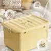 Caixa de Armazenamento Plástica Doméstica, Capacidade Extra Grande para Roupas e Colchas, Caixa de Armazenamento Portátil com Rodas para Brinquedos