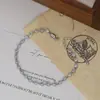 Pulsera de Mano Personalizada con Circonita Microincrustada Bañada en Oro Real para Mujer, Pulsera de Círculo con Diseño de Nicho, Pulsera Estilo Commuter al por Mayor