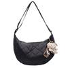 Bolsa de Casaco Acolchoado de Algodão Nova Outono/Inverno Transfronteiriça Moda Feminina Nicho Bolsa de Ombro Transversal Bolsa de Bolinho Versátil de Alta Qualidade