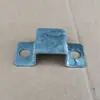 Acessórios de fixação para guarda-corpo de aço-zinco, Componente de fixação de guarda-corpo com suporte em forma de C, Base sem solda para poste vertical de tubo quadrado, Componente de instalação rápida de guarda-corpo