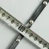 Correa de Cuero de 1 cm con Remaches de Forma Especial, Remaches Planos, Cuentas Semicirculares, Cordón de Cuero Trenzado, Remaches de Estrella Punk, Accesorios para Ropa, Correa