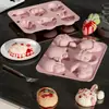 Nuevo Molde de Silicona de Grado Alimenticio con Forma de Huevo de Conejo de Pascua, Molde para Hornear Chocolate, Molde para Pastel, Molde de Silicona
