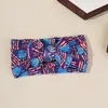 Accesorios para el Cabello de Bebé Europeos y Americanos Transfronterizos, Diademas Suaves y Elásticas para Bebés e Infantes, Diademas Anchas con Moño, Diademas Estampadas, Accesorios para la Cabeza