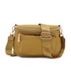 Bolsa Transversal de Comércio Exterior para Mulheres, Estilo Japonês e Coreano, Couro PU, Nicho, Grande Capacidade, Multifuncional, Alça Larga para Ombro, Essencial para Deslocamentos