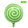 Nuevo globo de aluminio redondo de 18 pulgadas transfronterizo con forma de piruleta de caramelo, suministros para decoración de fiestas