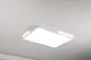 [Transfronterizo] Lámpara de Techo con Control por Voz, Lámpara para Sala de Estar, Arte de Hierro Amigable con la Vista, Lámpara de Estudio Simple y Acogedora, Luz Ultra Brillante para Dormitorio