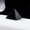 Adornos de Pirámide de Cristal Natural de 3CM Piedra Original Mineral Pulido Estándar Piedra de Energía Torre de Cuatro Lados Adornos de Decoración para el Hogar