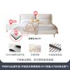 Tongyuite Estilo Wabi-Sabi Luxo Acessível Celebridade da Internet Escandinavo Simples Moderno Quarto de Casal Duplo 1,8m Cama de Casamento Branca Cama de Couro