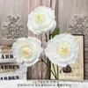 Buquê Artificial Falso de Peônia de 3 Camadas Flor de Seda Flor Artificial de Plástico Decoração de Sala de Estar Arte Floral de Casamento Produto Acabado
