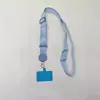 Cordão universal multifuncional para celular, cordão destacável para pendurar no pescoço, cordão anti-queda, universal com patch de cor sólida