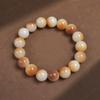 Jade blanco natural raíz de Bodhi león Xingshi proverbio de seis palabras placa pulsera de juego para hombre y mujer pulsera decorativa de cuentas de Buda suaves para enrollar en el dedo