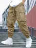 Amazon Wish Pantalones Cargo Deportivos de Exterior de Primavera y Otoño para Hombre con Bolsillos y Puños, Dropshipping Disponible
