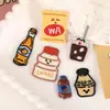 Nuevos Parches de Tela Bordados de Comida para Computadora, Accesorios para Chaquetas de Plumas, Parches Bordados, Parches Bordados de Hamburguesa de Dibujos Animados para Bricolaje