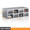 Gabinete de Zapatos de Acero Inoxidable Taburete de Zapatos Libre de Polvo para Personal Taller de Fábrica Gabinete de Zapatos de Doble Cara para Cambiar Zapatos Taburete de Zapatos Purificado