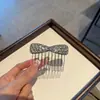 Pente de Cabelo de Luxo Leve Coreano com Laço de Strass, Acessório de Cabelo Moderno e Versátil para Penteados Meio Presos e Coques