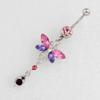 Piercing para el ombligo, mariposa, clavo para el ombligo, varilla de acero inoxidable médica, eBay, AliExpress, recursos, Amazon, explosiones, venta minorista, venta al por mayor.