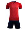 Uniforme de fútbol de manga corta para competición deportiva infantil y adulta, uniforme de entrenamiento para hombres y mujeres, venta al por mayor de velocidad