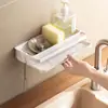 Estante de Almacenamiento para Fregadero de Cocina, Soporte Colgante para Escurrir Paños de Cocina, Organizador de Esponjas y Trapos sin Agujeros para Fregadero de Cocina del Hogar