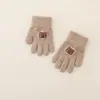 Guantes infantiles de dibujos animados, cómodos para niños de 3 a 8 años, guantes infantiles de punto cálidos y resistentes al frío, a prueba de viento para exteriores, con dedos separados