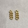 Aretes Chapados en Oro de 14K que Conservan el Color Latón Aretes de Cadena con Borla Chapada en Oro Accesorios Materiales para Aretes Semi-Terminados Hechos a Mano DIY