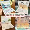 Póster de cumpleaños con cubierta de oro rosa, libro de firmas de aniversario de bodas, libro de firmas de jubilación Amazon en blanco personalizado