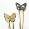 Base para Prendedor de Cabelo de Brocado da Dinastia Song DIY Liga de Ouro 18K Cor Duradoura Tecido de Prendedor de Cabelo Borboleta Materiais Manuais Estilo Chinês Maquiagem Acessórios de Brocado de Sichuan
