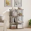 Armários de Armazenamento Podem Ser Livremente Combinados e Montados, Racks de Armazenamento Simples de Chão Espessados de Plástico Moderno Vazados