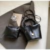 Bolso de Mano Vintage de Moda para Mujer Invierno 2024 Nueva Moda Bolso de Cubo de Alta Gama Bolso de Hombro Casual