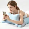 Almohada para acostarse estilo Douyin, almohada de soporte para el cuello para la cama, almohada con soporte para teléfono, almohada multiusos para acostarse