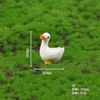 Musgo Micro-Paisagem Criativa Fofa Pato Branco Pato Amarelo Estatueta Decoração Miniatura Mini Ornamento de Mesa