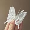 Horquilla electrónica de mariposa, fina como las alas de una cigarra, accesorio para el cabello, estilo Super Hada Mori, decoración retro de malla para selfies, horquilla para la cabeza de una dulce niña.