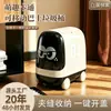 Papelera con forma de autobús para el hogar, papelera para sala de estar con ruedas y tapa abatible, papelera móvil, papelera de gran capacidad para baño, contenedor de almacenamiento de dibujos animados