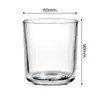 En Stock, Varios Tamaños de Vasos para Velas, Portavelas de Vidrio para Aromaterapia, Decoraciones para el Hogar, Vasos de Vidrio Espesado para Velas de ml