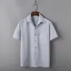 Camisa de Lino de Manga Corta Estilo Tang para Hombres de Mediana Edad y Mayores con Cuello Estilo Chino, Camisa de Algodón y Lino, Camisa de Ropa para Laicos