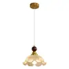 Lámpara Colgante Vintage Estilo Francés, Lámpara de Mesita de Noche Ajustable, Lámpara Retro de Tres Cabezales para Comedor, Luz de Ambiente, Luz para Pasillo, Luz para Balcón, Lámpara de Techo