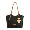 Bolsa de axila color-blocking de alta qualidade para mulheres, nova bolsa de ombro de moda vintage 2026, bolsa tote de grande capacidade para o dia a dia