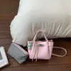 Bolso de Hombro Cruzado de Cuero de Alta Gama de Moda, Versátil, Simple, Casual, Bolso Cubo Nuevo 2026